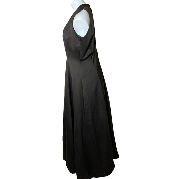 Victor Costa Nahdree Gown Vintage Formal Evening Dress Chocolate Size 12 - Picture 3 of 8